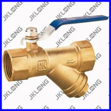 J2034 Forged Brass Fliter Ball Valve For Water